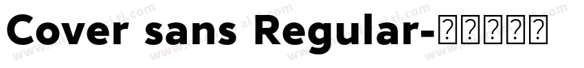 Cover sans Regular字体转换